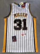 Autographed Reggie Miller Indiana Pacers Jersey COA#106805 Free Skybox Card