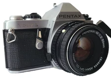 Pentax MV1 SLR Film Camera w SMC Pentax-M 50mm f/2 Lens Excellent