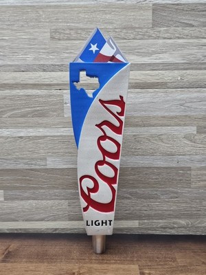 Coors Light Texas Tx State Flag Beer Tap Handle Knob Top Draft Kegerator Bar 