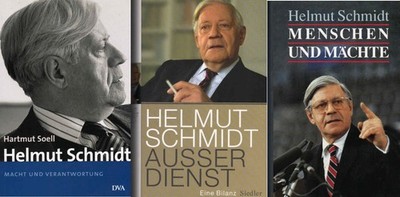 Bücherpaket. 3 x Helmut Schmidt. 1., Ausser Dienst ; 2., Menschen und Mächte ; 3