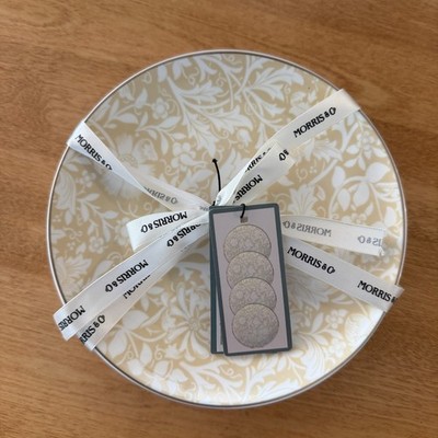 William Morris & Co Compton Appetizer Plates 6.5  Set of 4 Fine China Floral