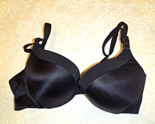 Victoria's Secret PINK Black Push-Up Underwire Bra Adjustable Straps 32C