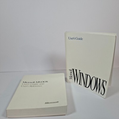 Microsoft Windows 3.1 & MS-DOS User's Guide Reference Manuals 1992 Vintage Lot