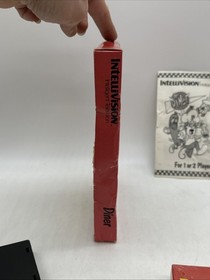 Diner (Intellivision, 1987) Burgertime Sequel Game Box and Manual