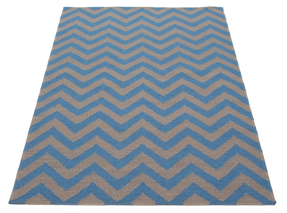 Alfombra Kilim tradicional tejida a mano vintage alfombra de lana oriental de 5'0" x 7'10" Foto 3 de 4