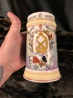 WW1 GERMAN MILITARY STEIN MUG 1895 With LITHOPANE