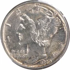 1929-S Mercury Silver Dime DDO FS-101 AU Slider Uncertified #213