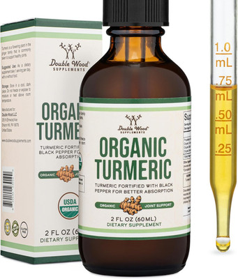 Turmeric Curcumin with Black Pepper Drops - Organic Turmeric Supplement Drops 1,