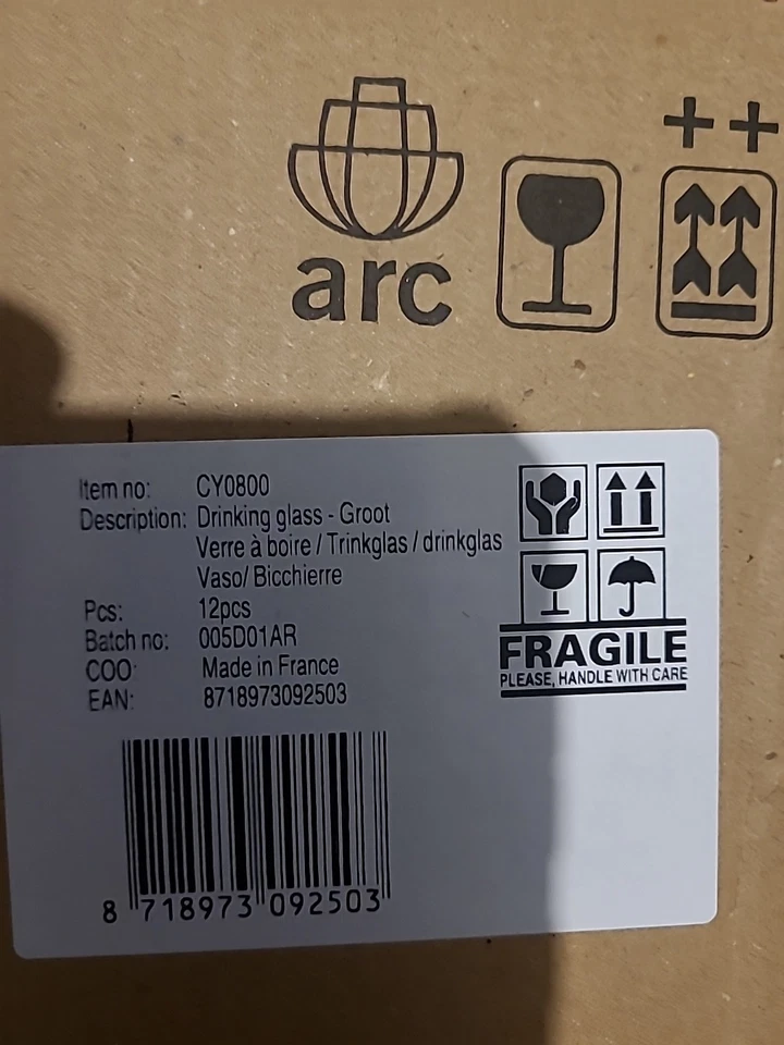 Factory Case Set Of Marvel Character 10 oz Glasses Full Set of 4 Unused in Box - Image 4 of 4