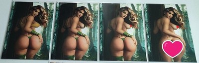 Cool Comics Gallery Sidney Augusto Virgin SET of 4 Rogue Covers Limited To 50 NM