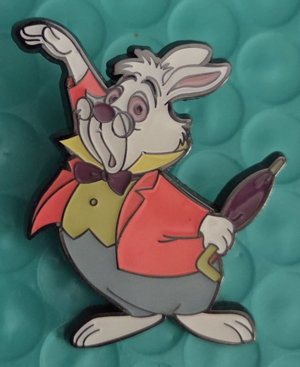 Loungefly Disney Enamel Pins White Rabbit Alice In Wonderland Pin