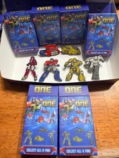 TRANSFORMERS ONE Salesone Pins OPTIMUS PRIME Bumblebee ELITA-1 Megatron LOT OF 6