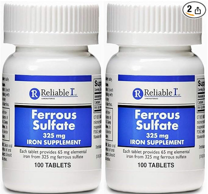 Supplement (2-pack) | Iron Pills | | 200 Iron Tablets