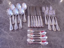 Christofle Modell MALMAISON Tafebesteck f&uuml;r 6 Personen 30 Teile versilbert TOP