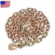 Grade 70 Transport Binder Chain with Clevis Grab Hooks 5/16'' x 12' Tow Chain