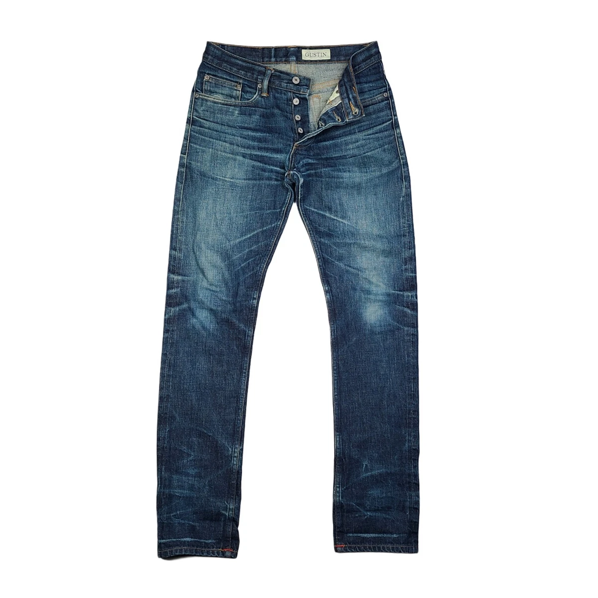 Pantalon Gustin Homme Taille 36x36 Vert Foncé - Toile Lavée California - Occasion Parfait état