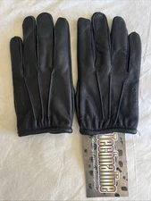 Leather Police Motorcycle Gloves