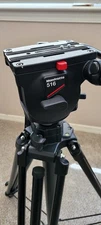 Manfrotto 516 PRO Video Fluid Head w/Manfrotto Triman Camera 028B HD Tripod