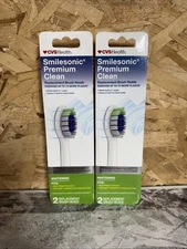 Smilesonic Premium Clean Replacement Brush Heads 4 Total Heads