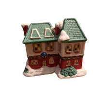 Holiday Traditions Lighted Porcelain House Christmas Village