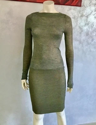Women Patrizia Pepe Dress Grey Acrylic 34 / XS / - Bild 1 von 4