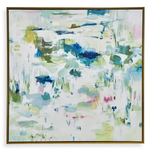 Uttermost 32331 Abstract Reflections 50" x 50" Framed Abstract - MultiColor - Picture 1 of 6