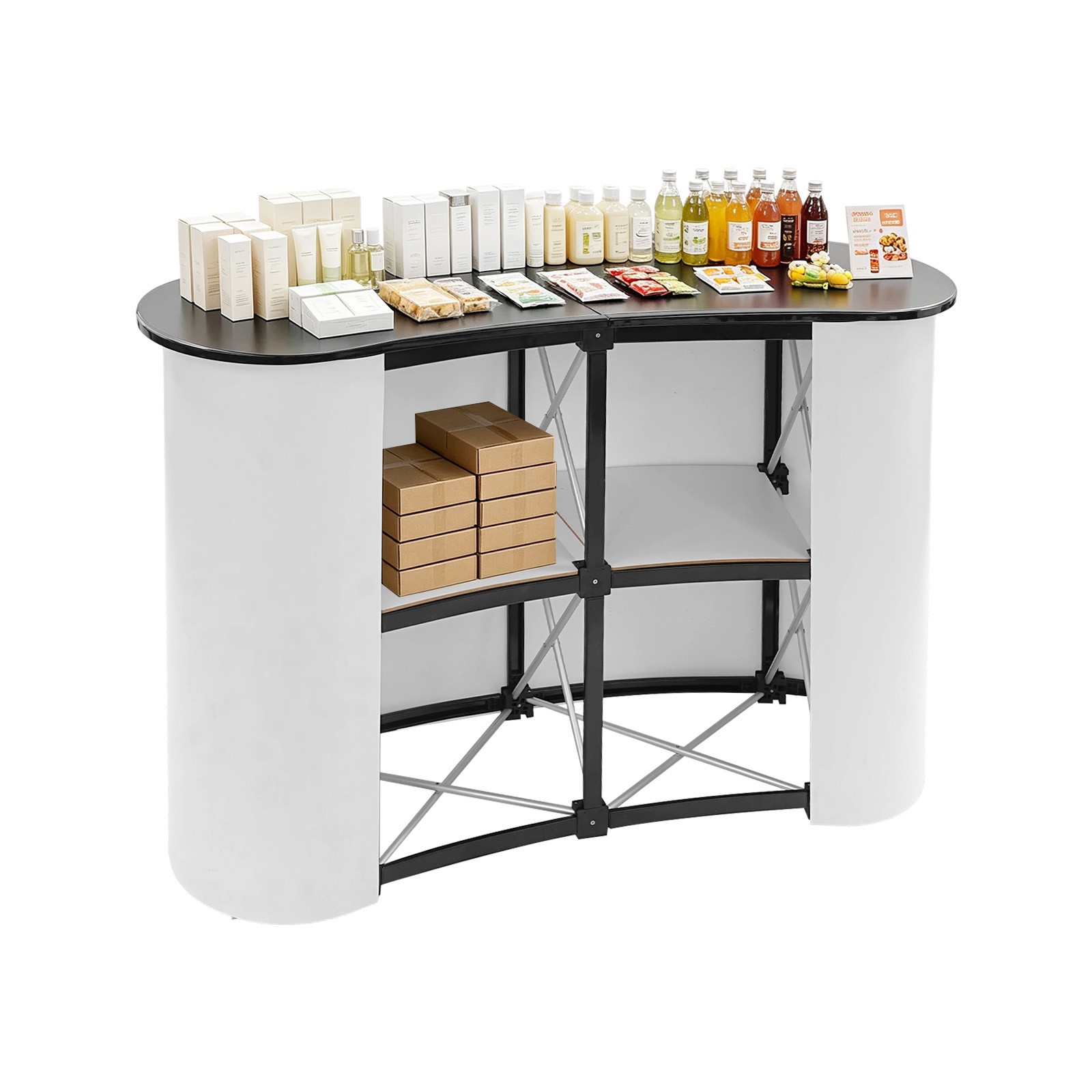 Promotion Pop Up Display Table Trade Show Salon Reception Desk Promotion Retail