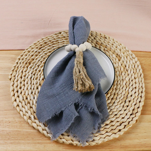 12PZ 42x42cm Tovaglioli Panno Garza Cotone Taglia Grande Tovagliolo Riutilizzabile Tea Tovagliolo   - Foto 22 di 48