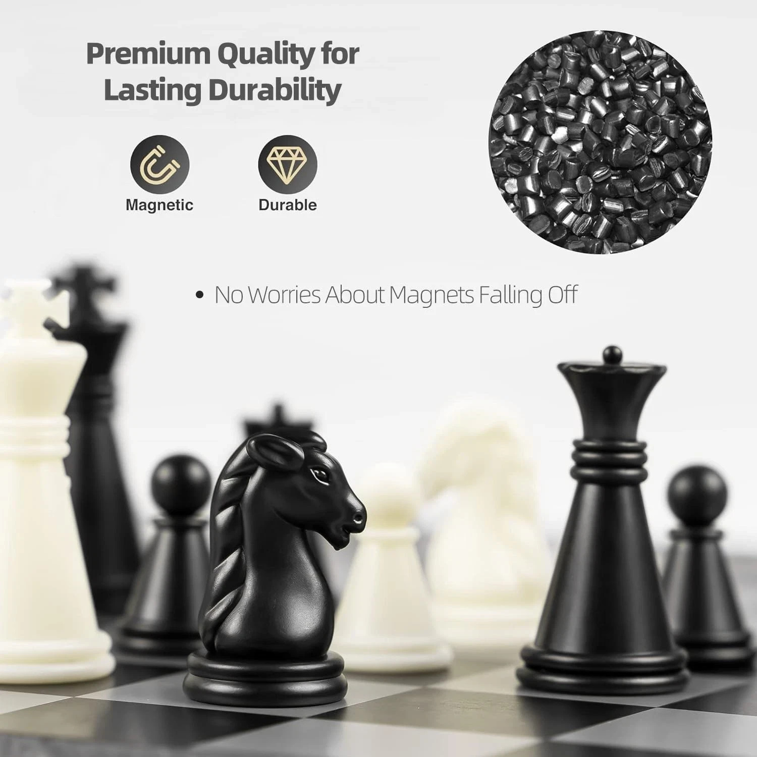 Magnetic Travel Chess Set Mini Portable Folding Board Game Pocket Size 5.9"*