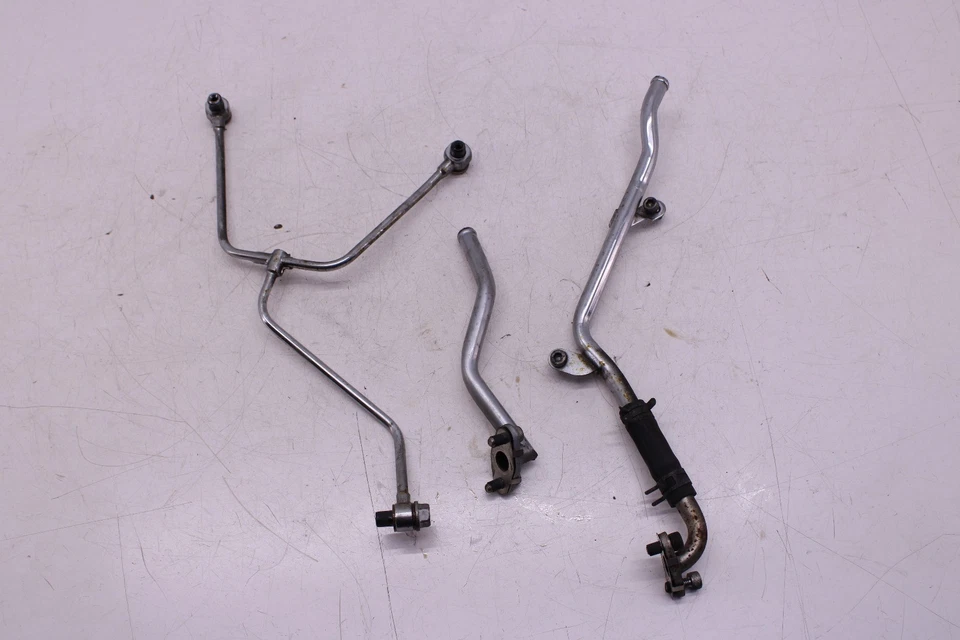 04-14 YAMAHA ROAD STAR MOTOR ÓLEO REFRIGERADOR MANGUEIRAS CONJUNTO LINHA DURA - Imagem 3 de 4