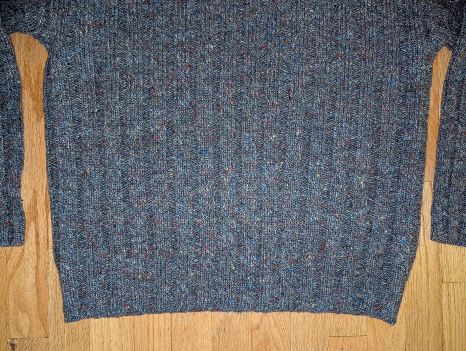 Vintage Abercrombie & Fitch Sweater Mens L Wool Crewneck Ribbed Hong Kong 90s - Image 3 of 4