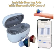 Bluetooth APP ControlHearing Aids For Senior Rechargeable With Noise Cancelling