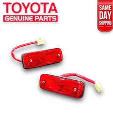 80 - 83 TOYOTA COROLLA REAR DRIVER LEFT PASSENGER RIGHT MARKER LIGHT SET OEM NEW