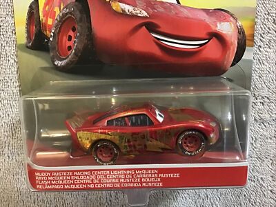 Disney Pixar Cars LIGHTNING MCQUEEN #95 Chrome Muddy Rusteze