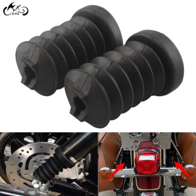 2-Pack Rear Shock Absorber Boot Covers For Harley Touring FLHR, FLHT, FLHX