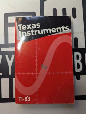 Texas Instruments TI-83 Graphing Calculator Guidebook 1996 Paperback Vintage!