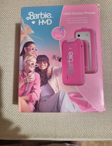 Barbie HMD Klapphandy mit Spiegel/Aufkleber/Edelsteine & Zubehör - entsperrt in offener Verpackung - Bild 1 von 7