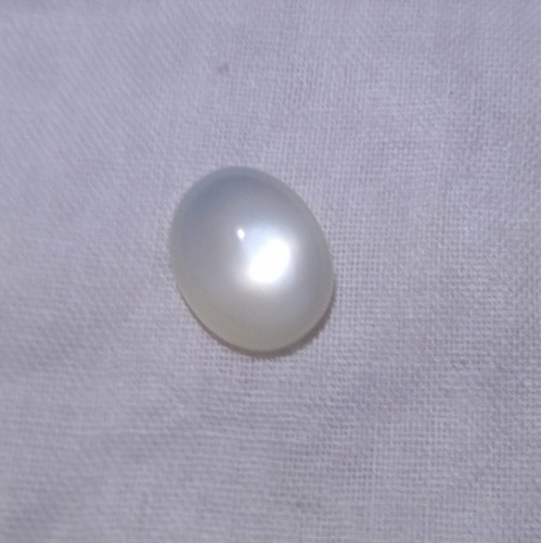 9.0 Carat 14.8x11.9x6.7 MM Natural OFF White Grey Color Moonstone Oval Cabochon - Picture 22 of 24