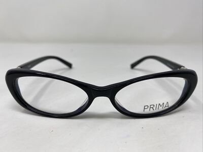 Prima P103 Black 50-16-135 Plastic Full Rim Eyeglasses Frame XP10