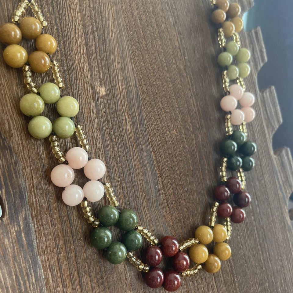 Quartzite Handmade Beaded Necklace - Изображение 2 из 4