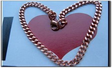 Ladies Solid Copper Link Bracelet 658G -3/16 inch wide - 6 1/2 to 9 inch lengths