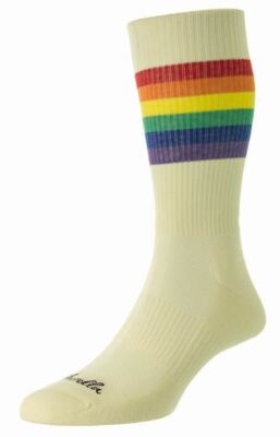 Pantherella Mens Shine Egyptian Cotton Sports Socks - Cream | eBay