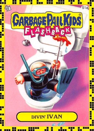 GARBAGE PAIL KIDS 2011 FLASHBACK SERIES 2 PICK-A-CARD YELLOW BASE STICKERS TOPPS - Picture 202 of 321