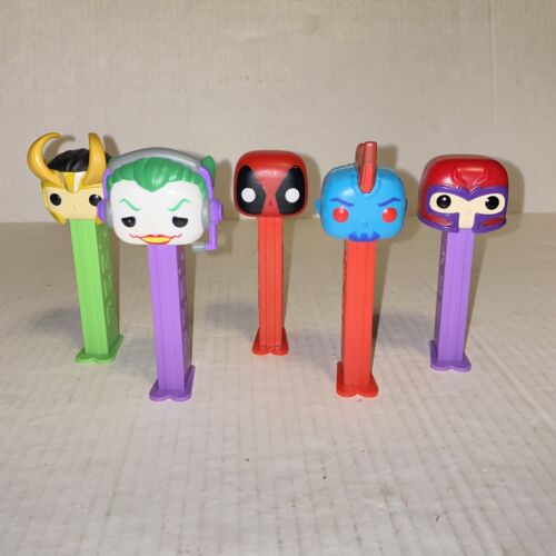 Funko Pop Pez Dispensers 5pcs Deadpool Yondo Loki Joker Magneto - Picture 23 of 23