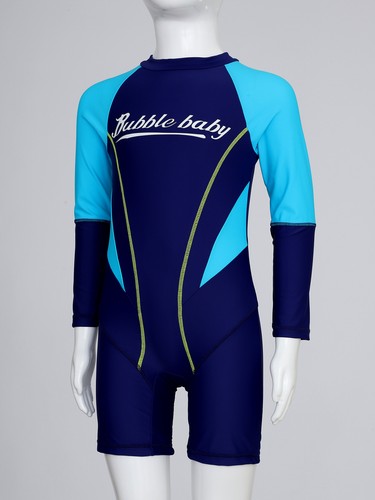 Kids Girls Boys Beachwear One Piece Wetsuit Sports Swimwear Seaside Jumpsuit - Picture 11 of 34