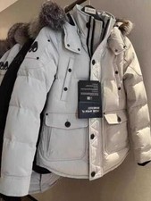 Moose Knuckles Short Hooded Down Jacket for Men and Women New
