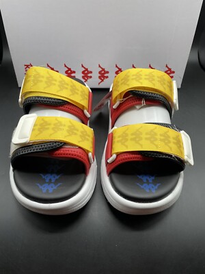 New Kappa 222 Banda Aster Sandals Black Yellow Red Mens Size  display picture 1