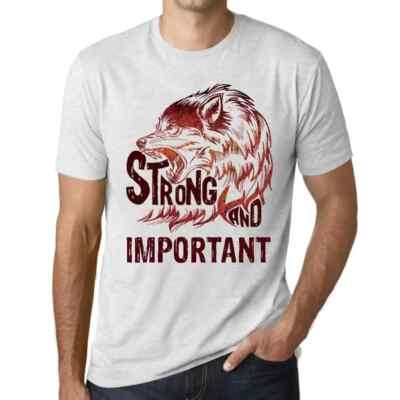 ULTRABASIC Herren T-Shirt Ein starker und wichtiger Wolf Strong Wolf And Important