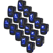 On/Off Toggle Rocker Switch with Sexy Mudflap Trucker Girl Design UTV Boat 4x4