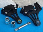 DNA SPRINGER BLACK LEFT FRONT & RIGHT REAR BRAKE CALIPERS FOR HARLEY CHOPPER